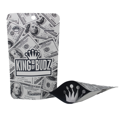 3.5g 7g Zipper Mylar Bags Soft Touch Bau Proof anak tahan untuk Cookie Packing