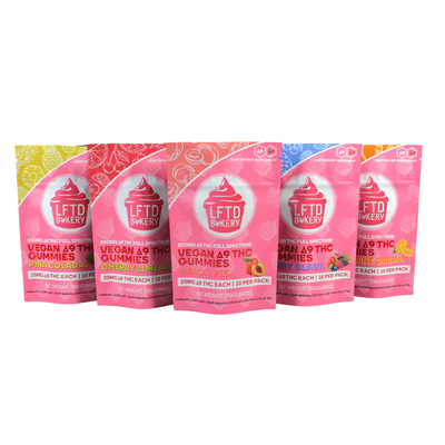 FDA Tiga Sisi Segel Tas Mylar Ziplock Stand Up Bags Untuk Gummies Candy Mango Kemasan