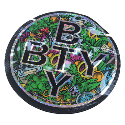 Custom Printed Glossy Die Cut Mylar Bags 3.5G Unik Tas Mylar Berbentuk Khusus