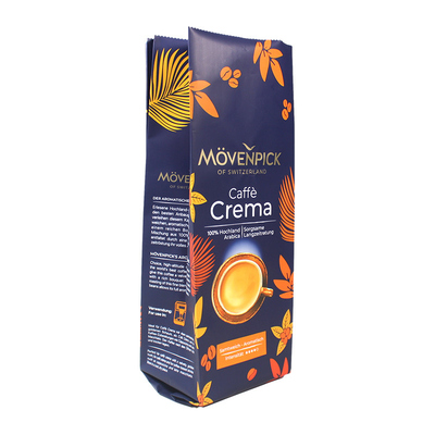 Custom Printed Side Gueest Bags 1kg Heat Seal Kopi Stand Up Bag