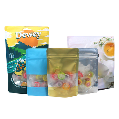 Sampel Gratis Premium Food Stand Up Bag Dengan Jendela, Zipper Bag yang Bisa Ditutup Kembali