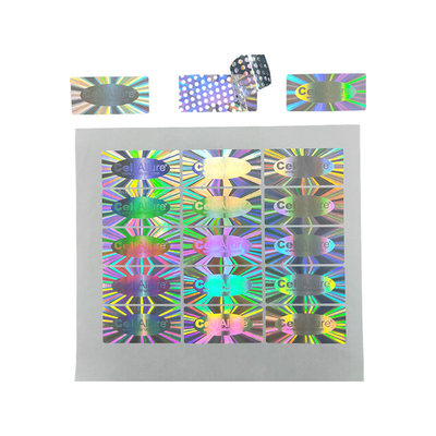Holographic Waterproof Custom Printable Sticker Paper Printed Sticker Sheet Untuk Produk