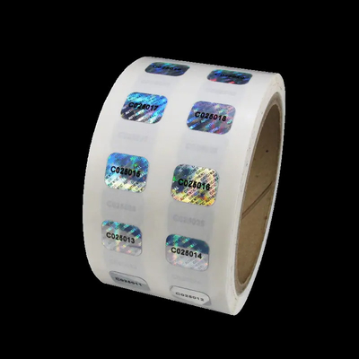 UV Resistant Holographic Vinyl Sticker Paper Keamanan Sticker Anti Palsu yang Bisa Dihapus