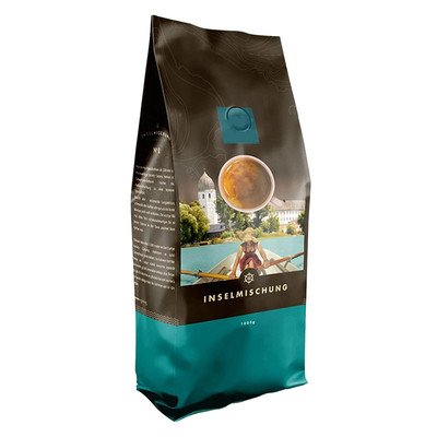 Kantong Kertas Kraft Berkualitas Baik yang Dapat Di tutup Kembali Kantong Kemasan Dasar Datar Cetak Kantong Kopi Untuk Kantong Kemasan Teh