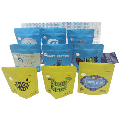 Panas Penutup Aluminium Foil Tas Mylar Custom Printed Logo ziplockk Tas Mylar