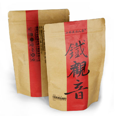 Anti Korosi 150g Kraft Reselable Stand Up Bags Dengan Zipper Top