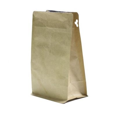 OEM Kraft Stand Up Bags Dicetak Mylar Biodegradable Heat Seal Ziplockk Bag