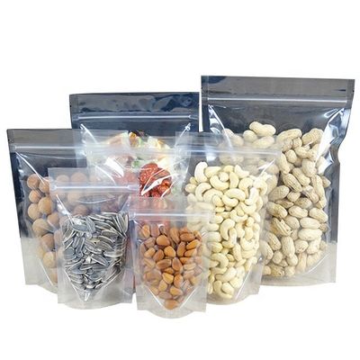 Clear Mylar Flat Bottom Stand Up Pouch 3,5g Laminated Foil Bags QS