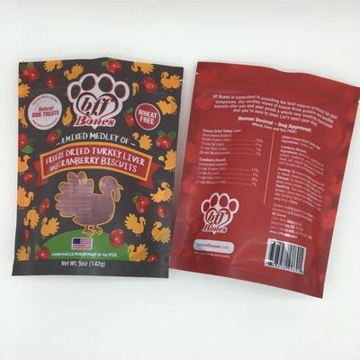 Kantong kemasan makanan khusus yang dapat ditutup kembali kantong ziplock dengan jendela OEM / ODM