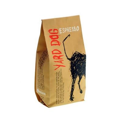 Custom Print Stand Up Bag Tas Kopi Flat Bottom Tas Kemasan Kopi Tas Dengan Ritsleting