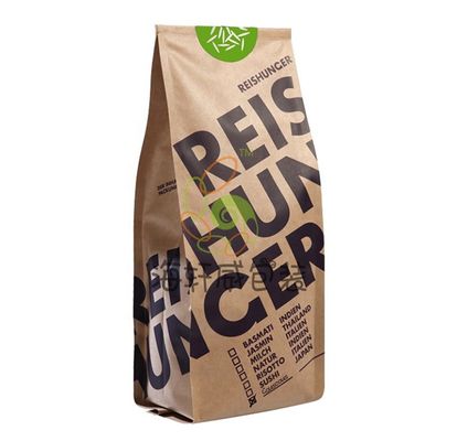 Cetak Gravure Non Toxic 500g Kantong Kopi Kraft Paper Kantong Kopi Dengan Katup