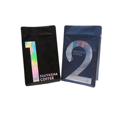 1oz Doypack Coffee Packaging Bag Flat Bottom Coffee Bags dengan Valve