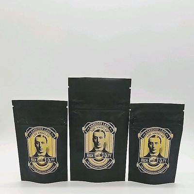1oz Soft Touch Mylar Bag MOPP 130mm Kantong Makanan yang Bisa Disertakan Kembali