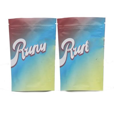 Empty Tea Packaging Stand Up Pouch Moisture Proof Bag Zipper yang bisa ditutup kembali
