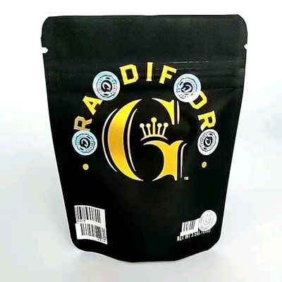 Tear Notch Soft Touch Mylar Bag PE Daur Ulang Kantong Berdiri