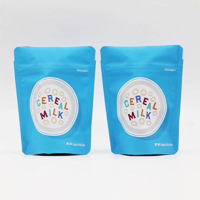 CMYK Printed Stand Up Barrier Bags 50g Kantong ziplockk yang dapat digunakan kembali