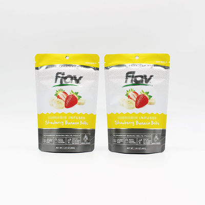 MOPP Mylar Aluminium foil tas 0.5oz ziplockk kantong dengan tear notch