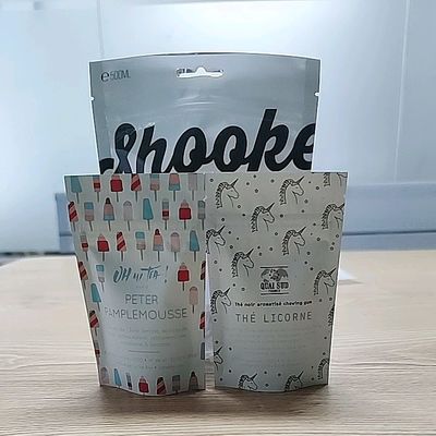 Cookie Doypack LDPE Bisa disegel kembali 14g Stand Up Zipper Bags SGS