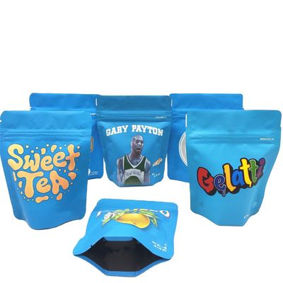 120g Digitally Printed Stand Up Bags OEM 3 Side Seal Flat Bag