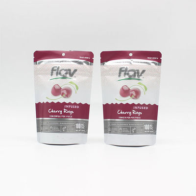 Plastik Stand Up Bau Proof ziplock Tas Gravure Pencetakan Soft Touch Film VMPET