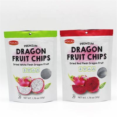 1.76oz Tas kemasan makanan khusus 50g Stand Up Doypack Zipper Bags