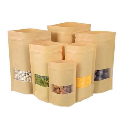OEM Lihat Melalui Kantong Kantong Biodegradable Untuk Kemasan Makanan