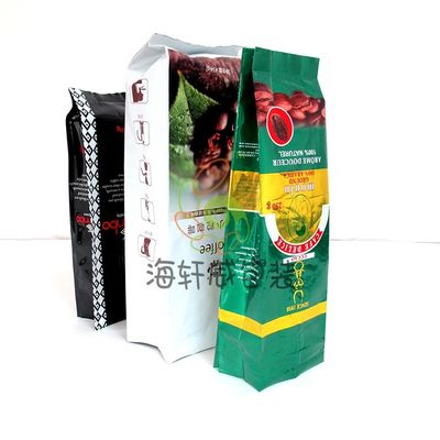 Tas Stand Up Laminasi Ulang Penggunaan Sisi Kemasan Makanan Plastik Foil Aluminium Tas Kopi Dengan Katup
