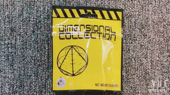 3 sisi segel Zipper Bag Matte Mylar Flat Zip Lock Bag Food Packaging Dengan Jendela