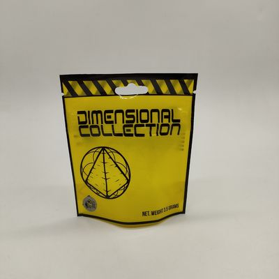Custom Doypack ziplockk berdiri kantong plastik kantong dengan lubang gantung