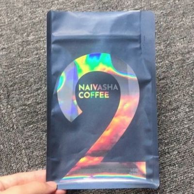 OEM Holographic Stand Up Bag SGS 3,5g Kraft Paper Zipper Bags