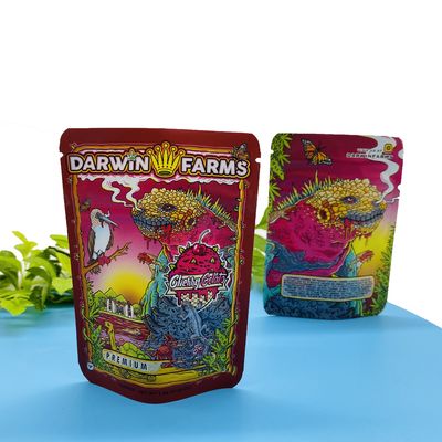 CR Zipper Stand Up Zipper Bag 3,5g Aluminium Foil Untuk Darwin Farms
