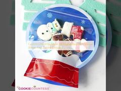 Tas kemasan Mylar Natal khusus dengan bentuk khusus dan penutupan ziplock